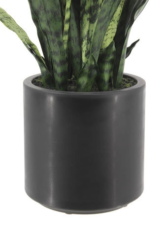 40" Artificial Snake Plant in Black Pot