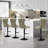 Aged and Retro PU Swivel Barstools Adjusatble Seat Height from 27-35 Inch,-1684318239-1684318238