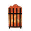 Lampe de sel style panier en métal Himalayan Glow Picket Fence - gradateur et cordon certifié ETL3