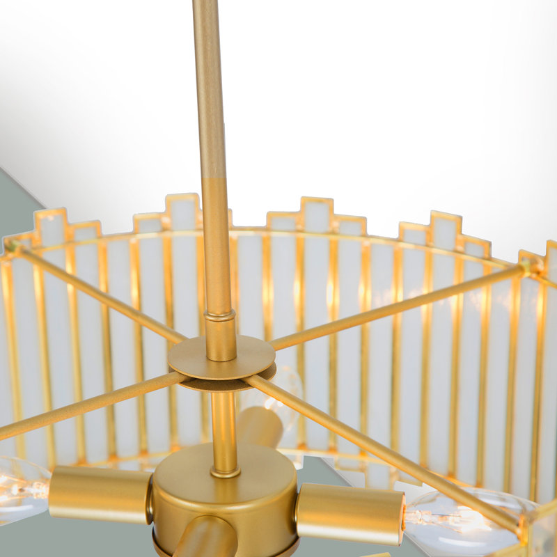 Atchison 4-Light Dimmable Drum Chandelier UL Certified