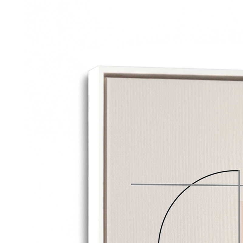 Bauhaus, ensemble de 2 couleurs printanières, H 37 po x l 50 po, Cadre flottant blanc opaque