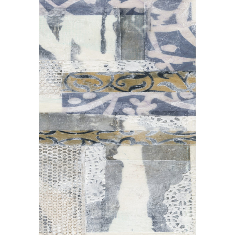 Chambray And Lace II by Jennifer Goldberger - Wrapped Canvas Painting, 46cm H x 30cm W x 3.8cm D