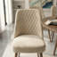 Chaise parsons rembourrée en velours Ackley-1125912045