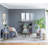 Slim 3-Tier Round Accent Shelf, Gold-White Frame with Glass Shelves