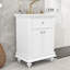 Meuble-lavabo 24 po avec lavabo, tiroir coulissant et tablette réglable 24 po-340673738