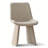 79" Oval Dining Room Set For 6, Modern Wood Grain Dining Room Set With Upholstered Dining Chairs-1301132260