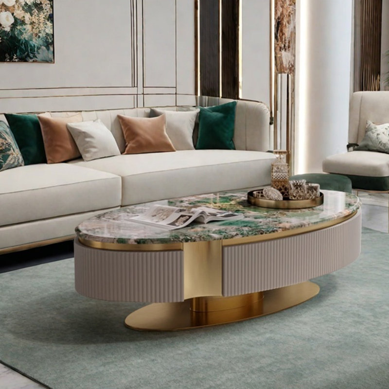 Table basse haut de gamme au design luxueux et lumineux
