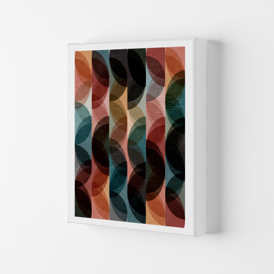 Blue Colourful Abstract A - Print on Canvas