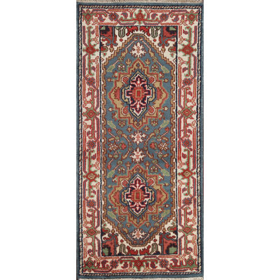 Handmade Traditional  Oriental Wool Rug 3x6