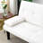 White , 67 - Inch, Bed, Cup Holder, Small Dormitory Spaces 2 Seat Solid Wood Frame, Foldable Design