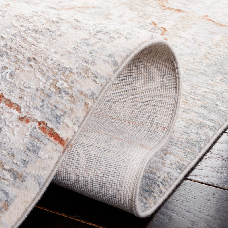 Breseis Performance Abstract Rug, Round 6'7"