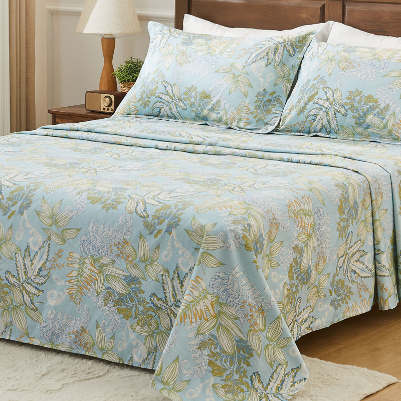 Ensemble de draps pour très grand lit simple très grand 4 pièces Kingrest 4 pièces, taille 16 po, ensemble de draps simples TG 100% coton respirant, ensemble de draps pour lit simple TG