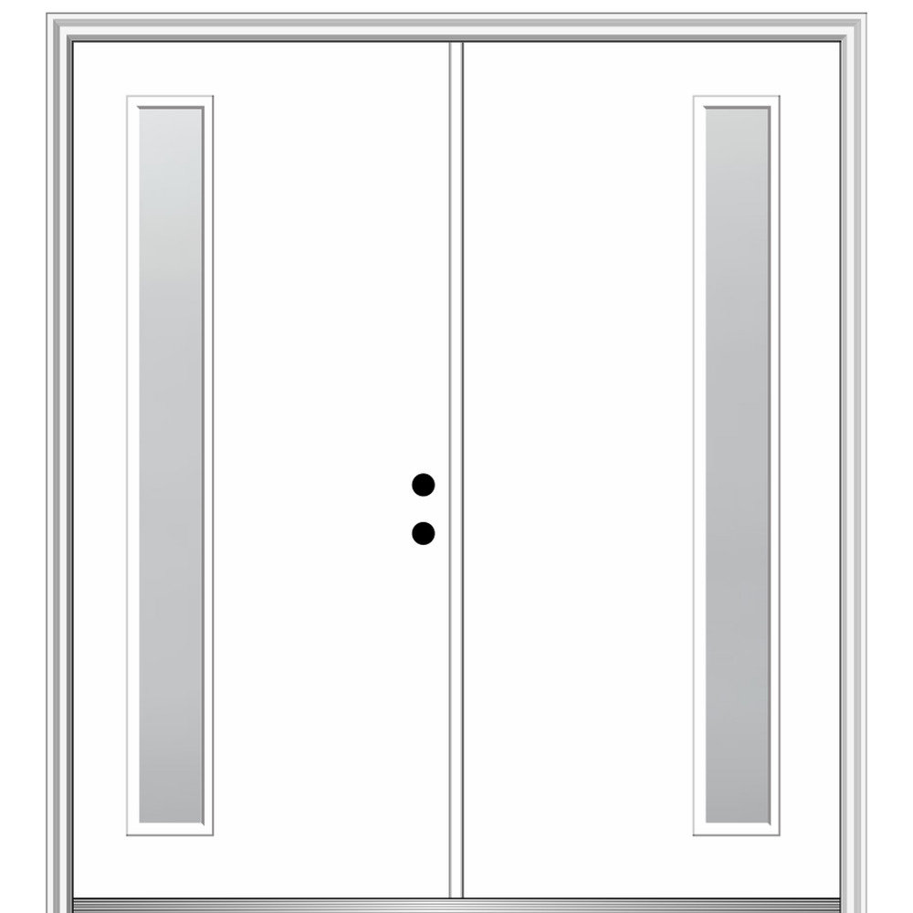 81.75'' Glass Fiberglass Front Entry Doors MMI DOOR Door