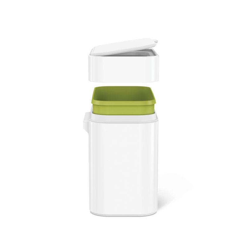 Simplehuman 4L Compost Caddy, White