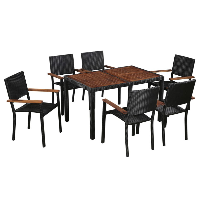 Ensemble de salle à manger Tonicha, L 51,2 po x l 31,5 po, 6