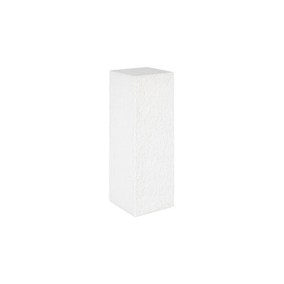 String Theory Pedestal, White Stone by Phillips Collection