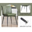 Upholstered Metal Accent Dining Chairs PU Leather Modern Industrial Kitchen Chairs with Backrest for Living Room Restaurant-1313307048