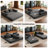 Modular Sectional Sofa Bed With Customizable Layout-535832233