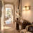 1-Light 10"W Gold Dimmable LED Wall Sconce