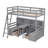 Twin Loft Bed With Storage Shelves, Drawers,Seat And Desk-155262328