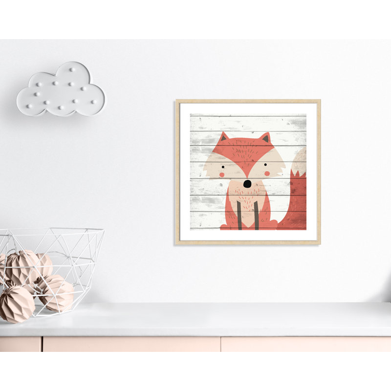 Adhésif décoratif 1 pi Woodland Creatures, Encadré de boîte beige, H 26,5 po x l 26,5 po x P 1,18 po