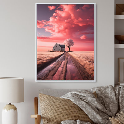 Baldovino " Monochrome Pink Farmhouse Solitude "
