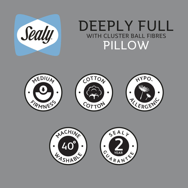 Sealy Deeply Full Pillows 2 Pack