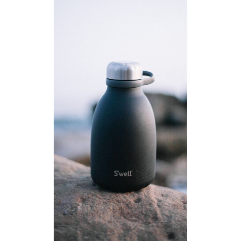 S'well Stainless Steel Roamer Bottle - 40 Fl Oz - Triple-Layered Vacuum-Insulated Containers, Onyx