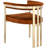 Marcello Velvet Ladder Back Arm Chair-20571945