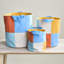Checkered Fabric Storage Bin-529591566-529591561
