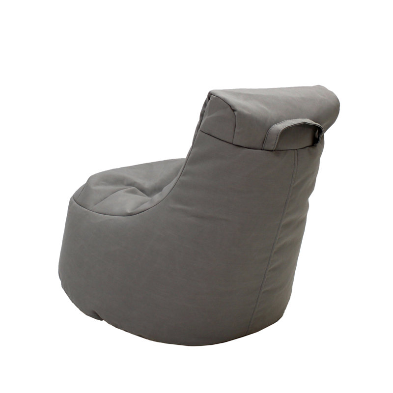 Gray Olefin Foam-Filled Kids Paddle Out Bean Bag Chair