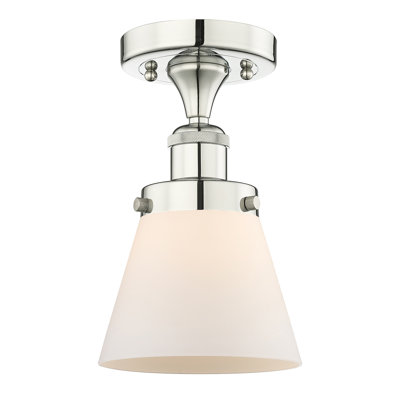 Cone 1 Light Semi-Flush Mount