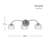 Belford Plug & Play 3-Light Vanity Light in Transitional and Modern Style-7.07 Inches Tall and 24 Inches Wide-107377584