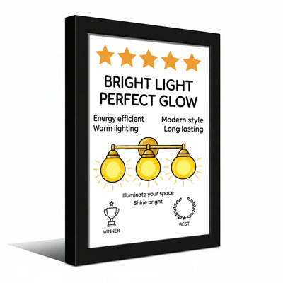 Bath & Laundry Bright Light Glow Modern Style Warm Lighting Energy Efficient Long Lasting