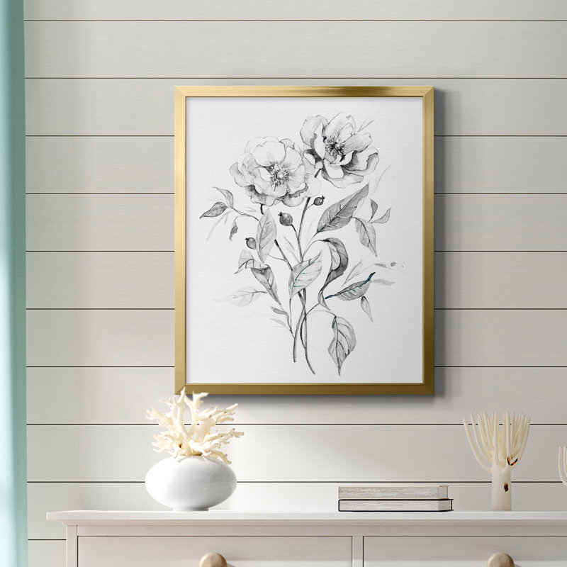 Croquis de Wild Wild sur toile de qualité supérieure, prête à être accrochée, H 24 po x l 20 po, Or