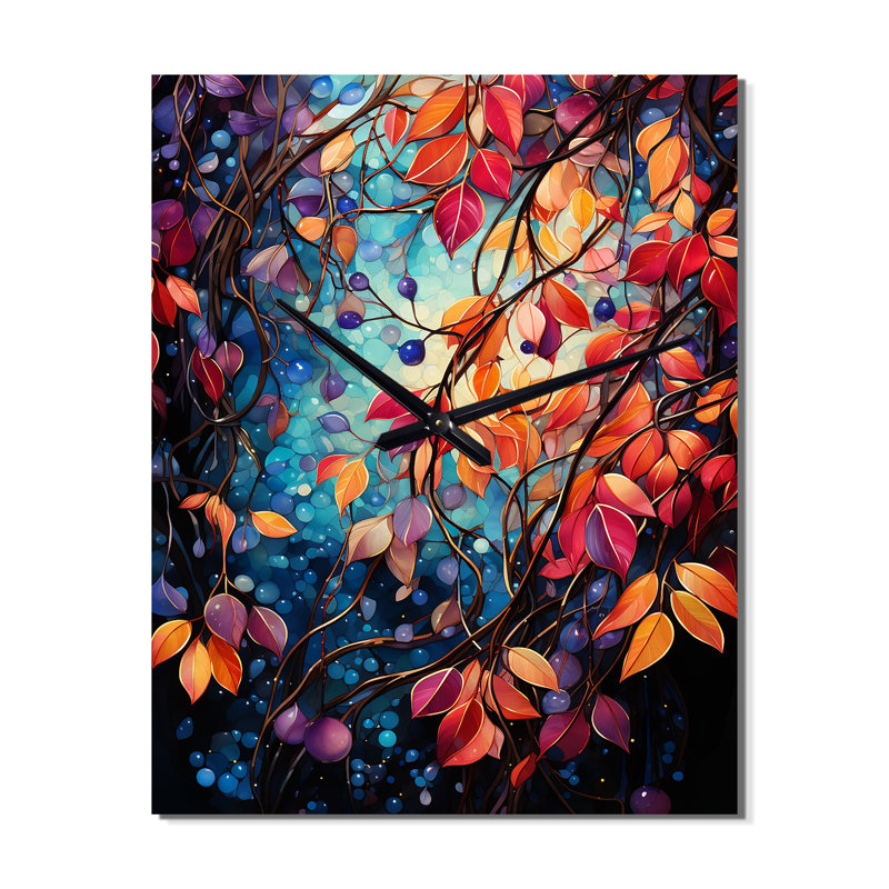 Iovanca - Horloge murale abstraite surdimensionnée, H 28 po x l 12 po x P 1 po