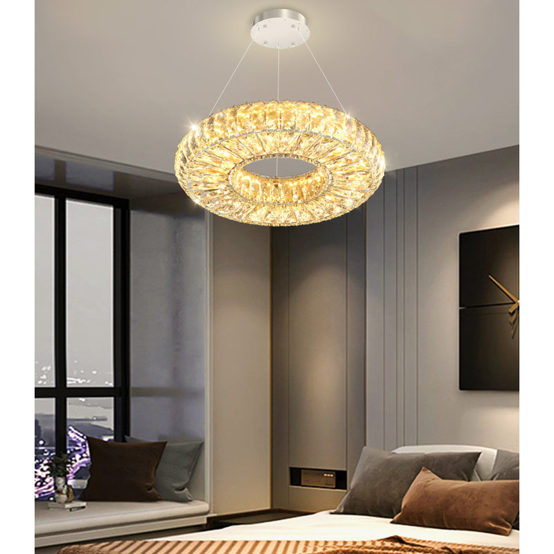 Lustre moderne 15,7 po, Silver