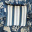 Couette 7 pièces bleue en coton Queen, aspect raffiné et léger