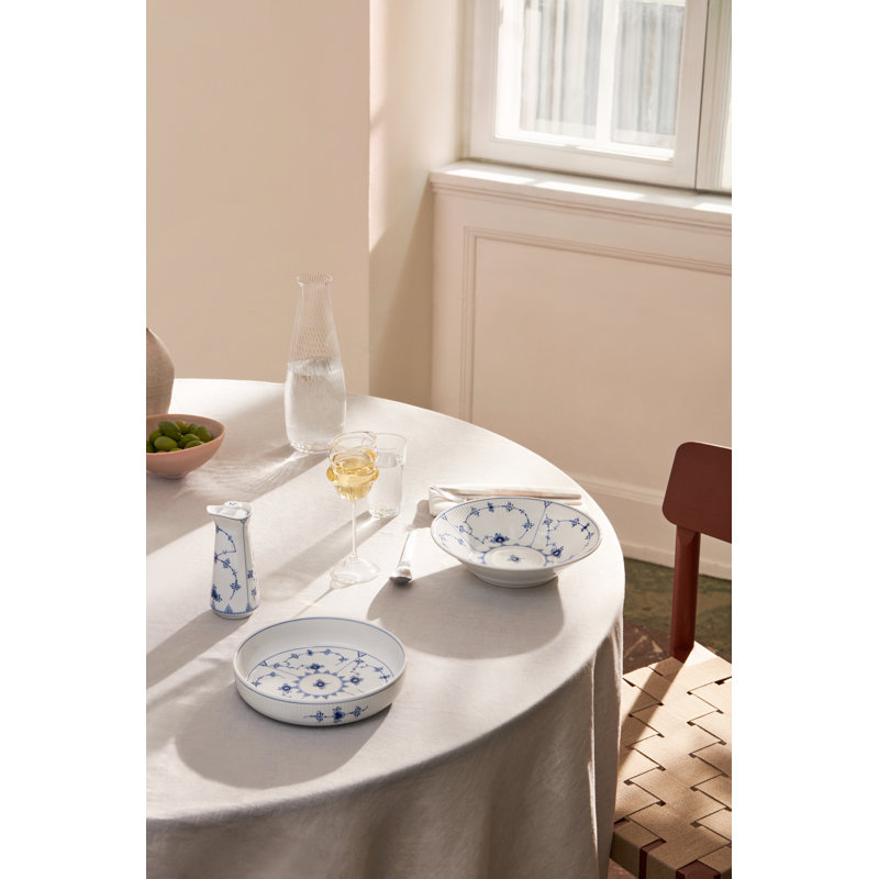 Royal Copenhagen Blue Fluted Plain Plate Deep 8.27"