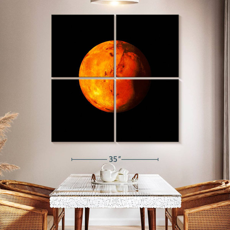 Oberle Mars Planet, 50" H x 50" W