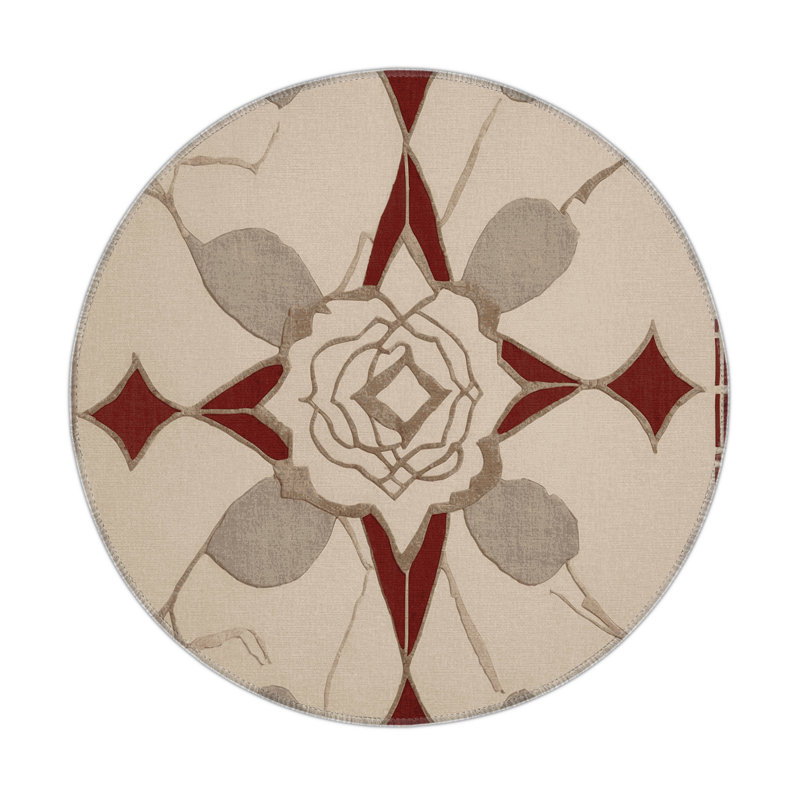 Edge Continuum Indoor And Outdoor Area Rug, Round 5'
