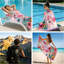 Serviettes de bain légères surdimensionnées Pink Beach Beach Essentials pour piscine 60 "x 78"