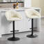 Swivel Upholstered Adjustable Height Bar Stool-366298666-458479947
