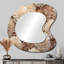 Minimalisme mamans peignant en beige III - Miroir mural asymétrique traditionnel traditionnel-107229305