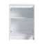 Armoire de rangement autoportante pour salle de bain, 2 portes à fermeture douce