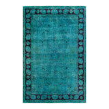 Overyed One-of-a-Kind Rectangle 6'3" X 9'4" Hand Knotted Area Rug