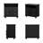 2-Drawer Nightstand With Light-369632464