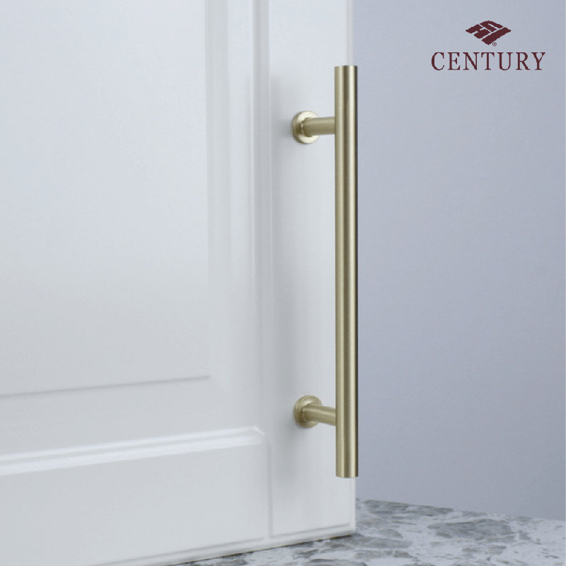 5 1/16" Center to Center Bar Pull, Satin Brass
