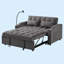 Canapé-lit futon moderne en velours avec lit escamotable, petit canapé-lit avec dossier inclinable réglable, coussins décoratifs, poches-1739033401