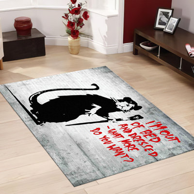 Tapis à motif floral doux non tissé à motif floral